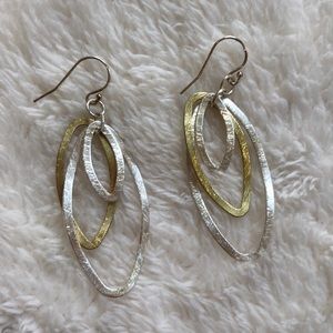 Gold and Silver Earrings